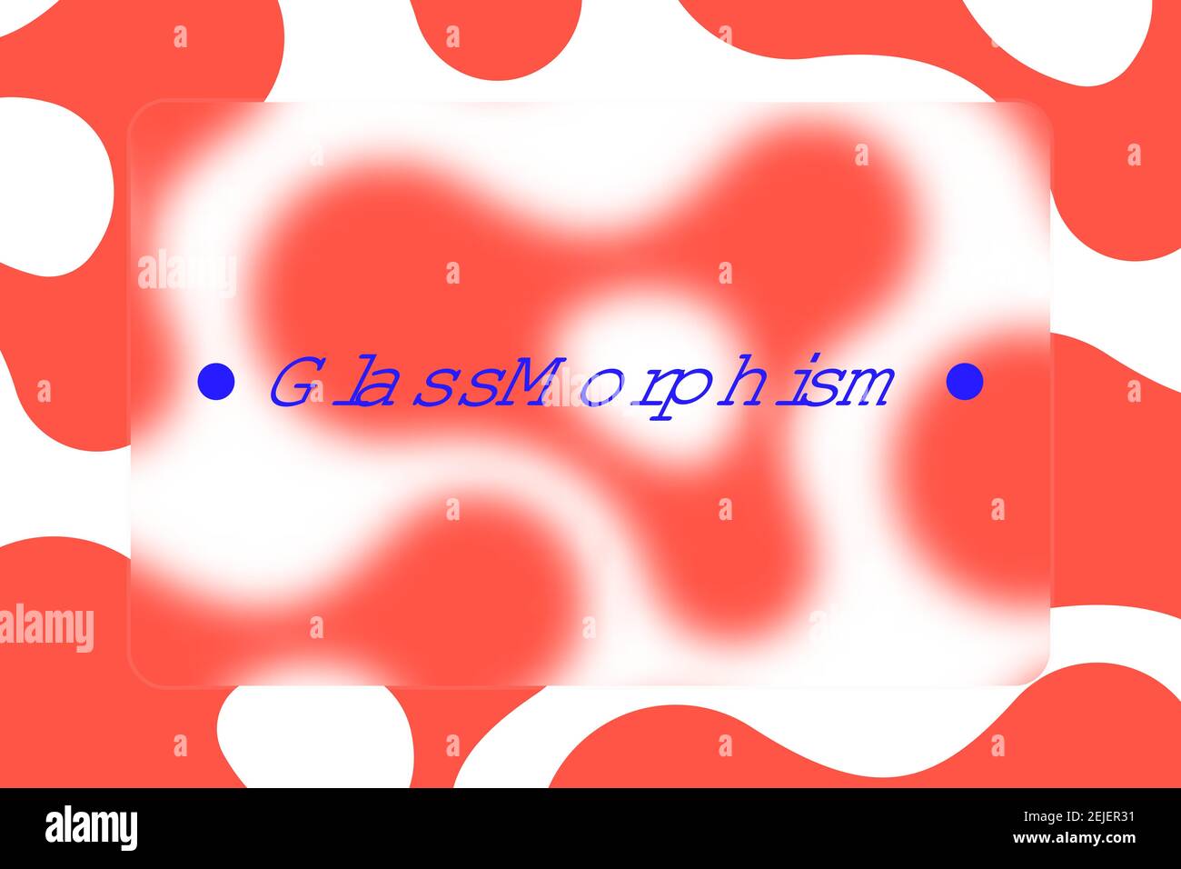 Arrière-plan abstrait. Cadre transparent de style morphisme en verre Illustration de Vecteur