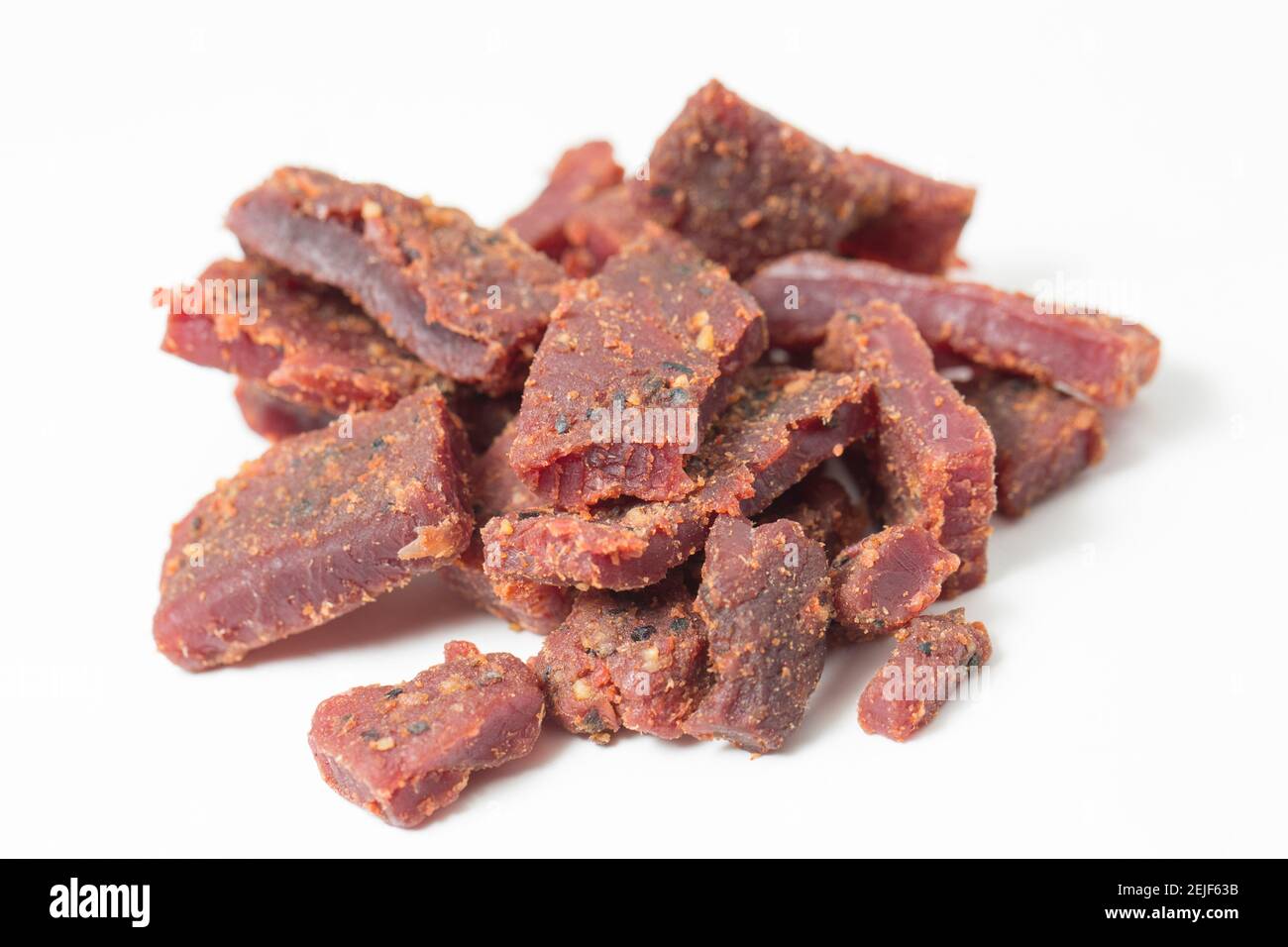 Boeuf sauvage de l'Ouest jerky fait à partir d'argent de boeuf du Royaume-Uni et de l'UE. Angleterre GB Banque D'Images