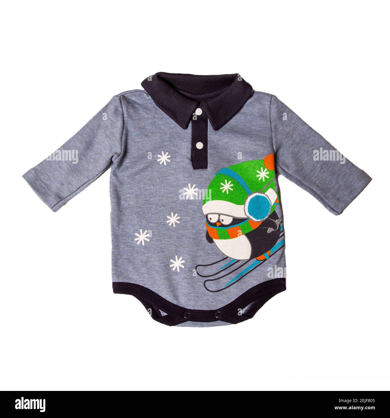 Chemise corps bébé également des couleurs grises pour un nouveau-né. Banque D'Images