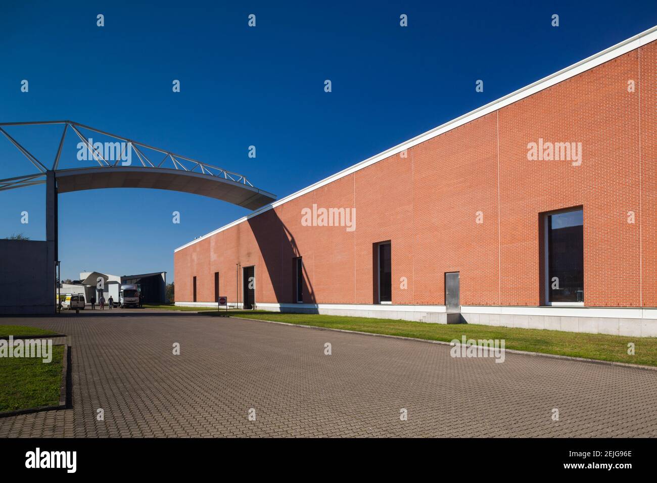 Conception de bâtiments d'usine par Alvaro Siza, Vitra Design Museum, Weil am Rhein, Bade-Wurtemberg, Allemagne Banque D'Images