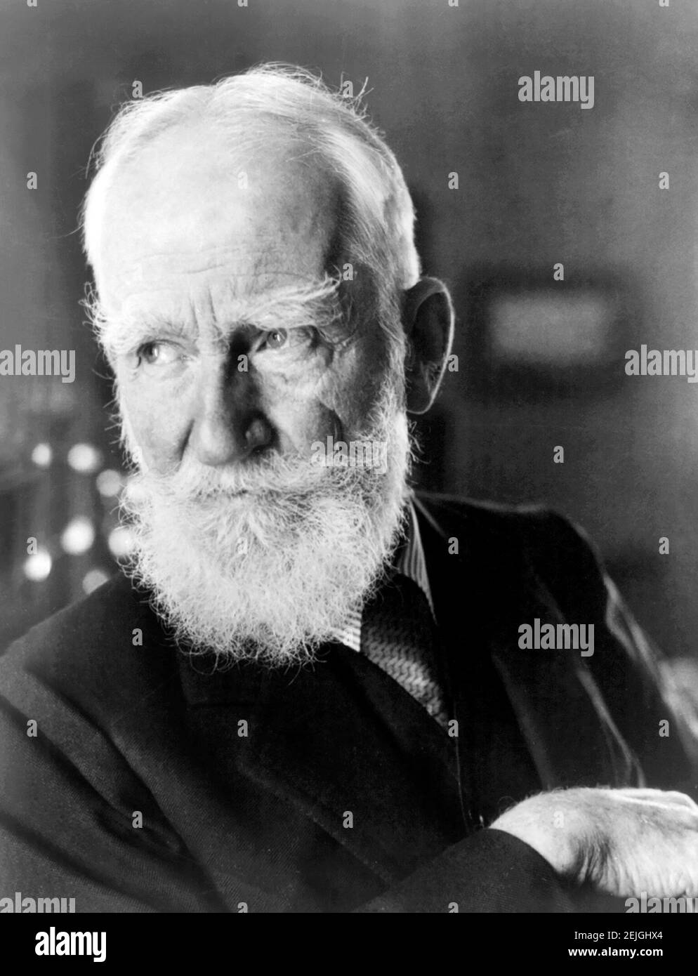 George Bernard Shaw. Portrait du dramaturge irlandais, George Bernard Shaw (1856-1950), 1934 Banque D'Images