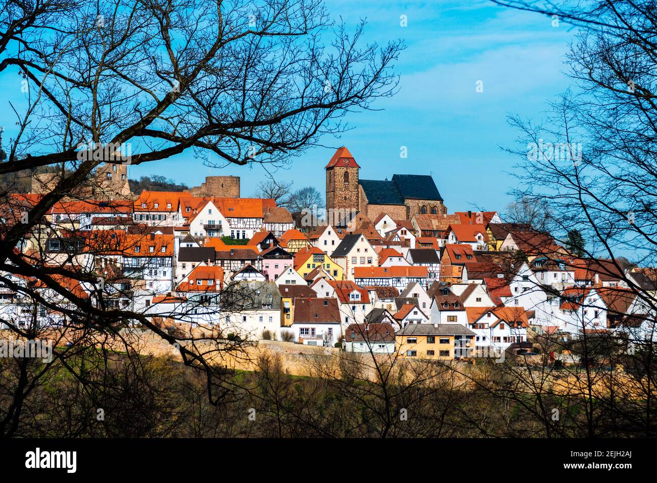 Neuleiningen dans la région du Palatinat, dans le sud-ouest de l'Allemagne Banque D'Images