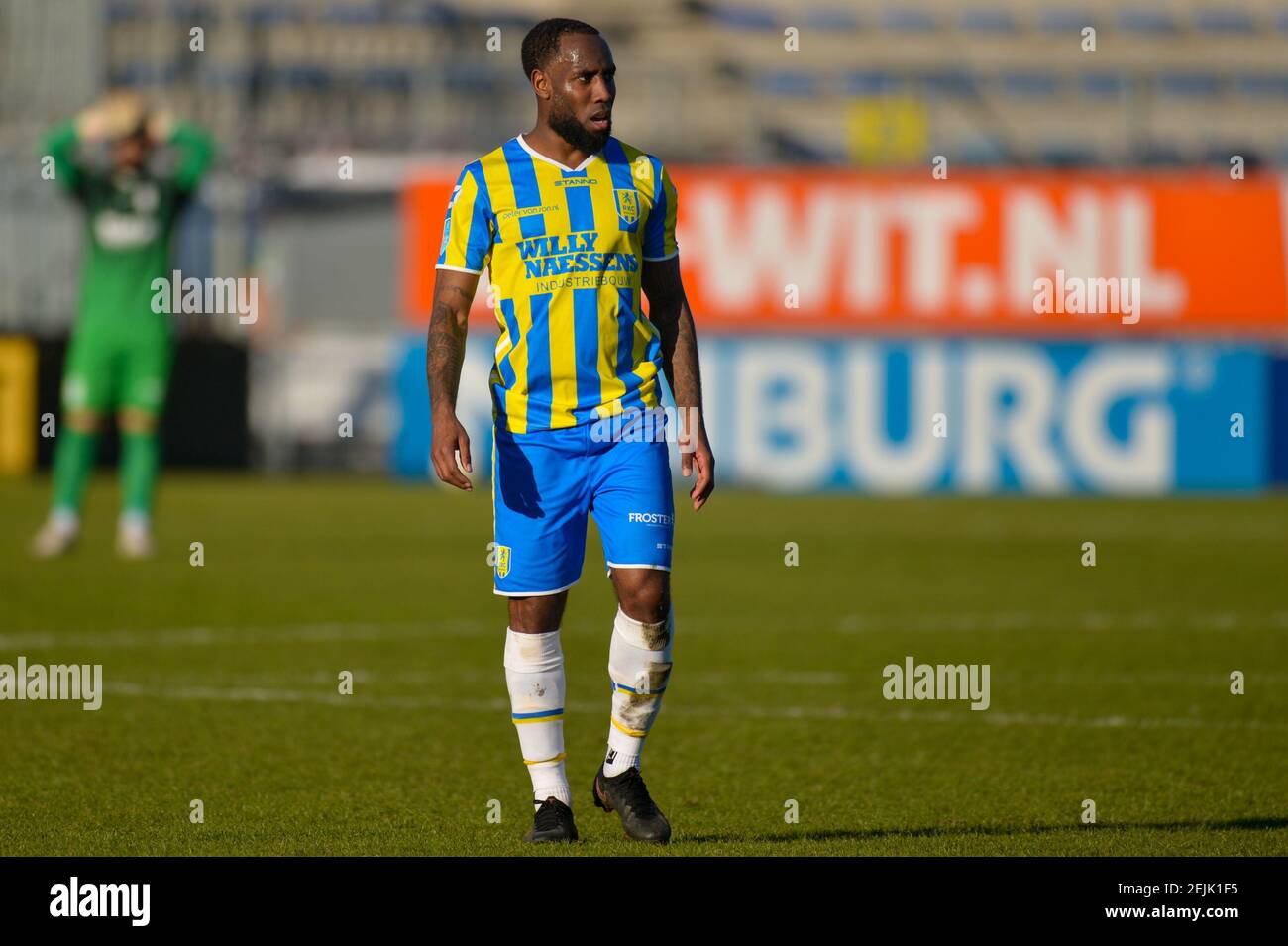 WAALWIJK, PAYS-BAS - FÉVRIER 21: Vurnon Anita de RKC Waalwijk pendant le match Eredivisiie entre RKC Waalwijk et Heracles Almelo chez Mandemakers Banque D'Images