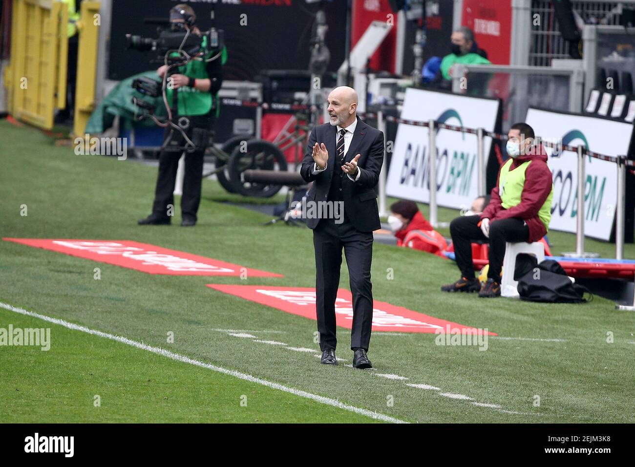 2/21/2021 - derby Milan vs Inter championnat 2020 21 sur la photo: STEFANO PIOLI (photo par IPA/Sipa USA) crédit: SIPA USA/Alay Live News Banque D'Images