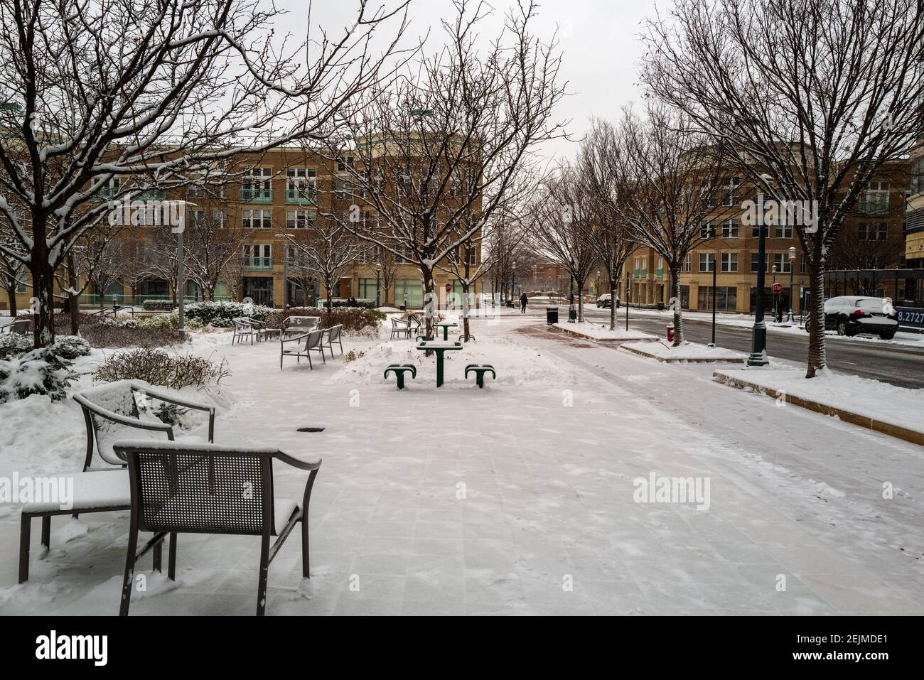 Parc de la place de la ville de reston Banque de photographies et d ...