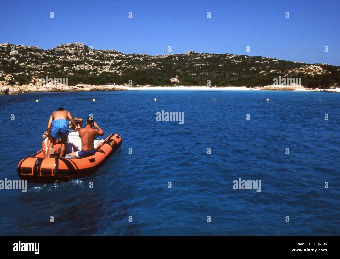 Île de Budelli, archipel de la Maddalena, Sardaigne, Italie (scanné de Fujichrome Velvia) Banque D'Images