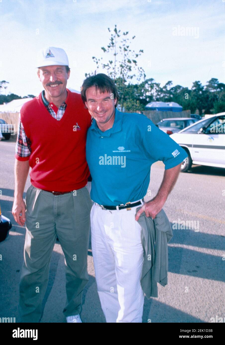 Les joueurs américains de tennis Jimmy Connors et Stan Smith, Pebble Beach,  Cal, USA 1995 Photo Stock - Alamy