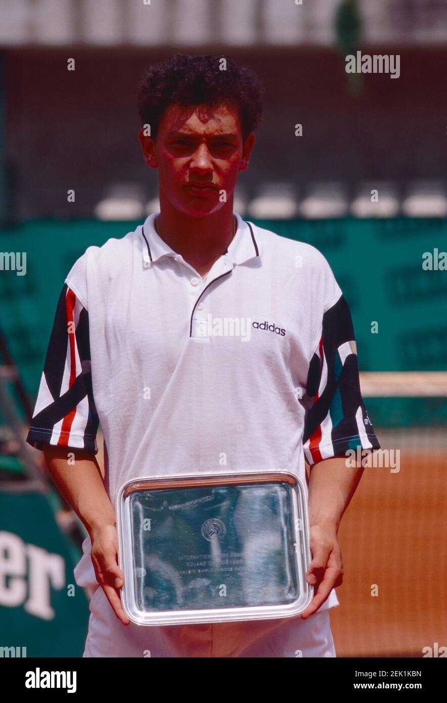 Joueur de tennis argentin Mariano Puerta, Roland Garros, France 1995 Photo  Stock - Alamy