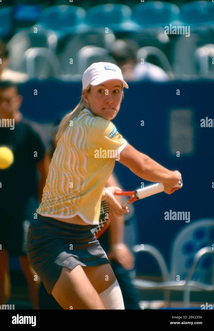 Joueur de tennis belge Justine Henin, Masters Rome 2002 Banque D'Images