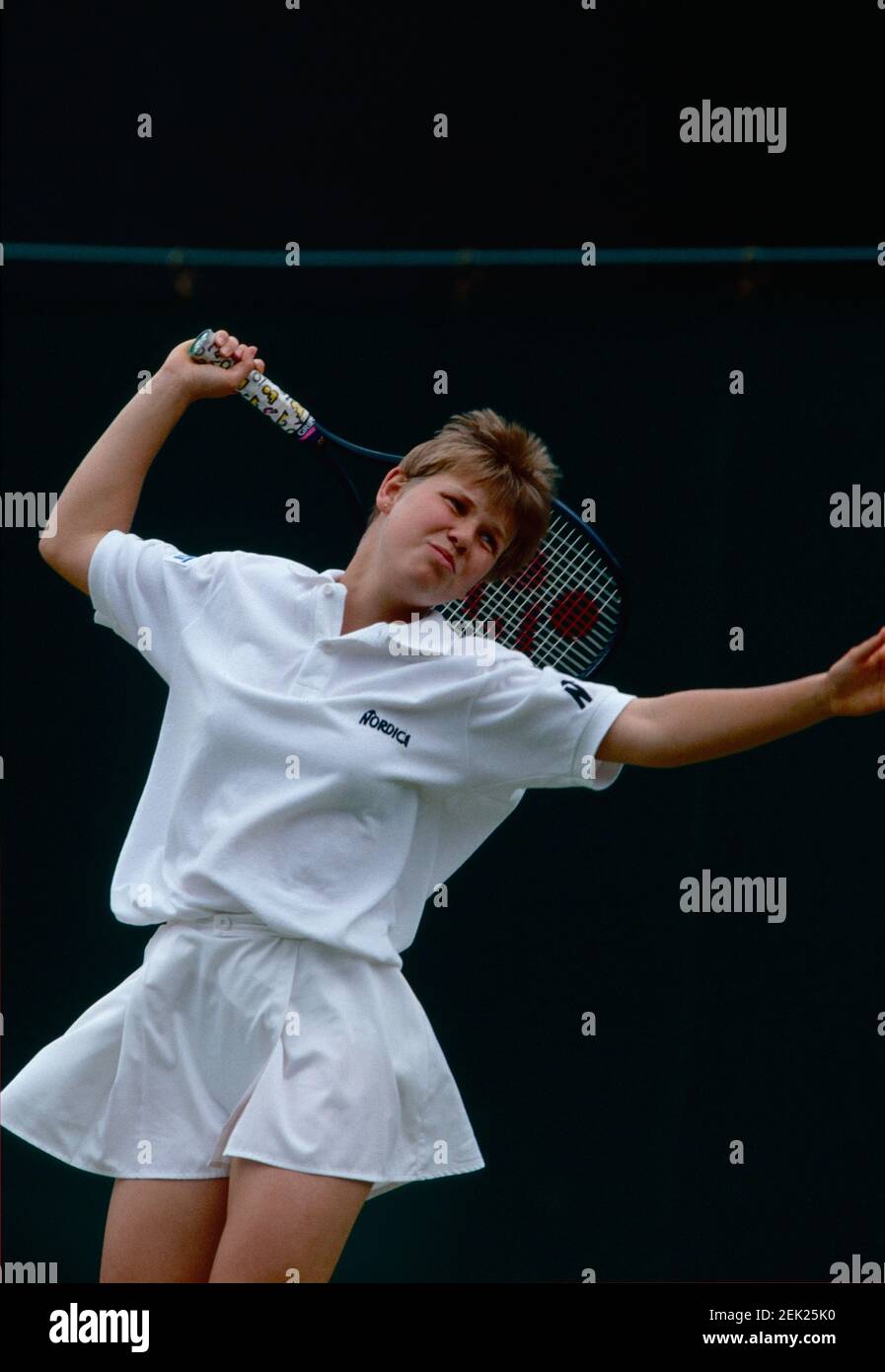 Joueur de tennis allemand Anke Huber, Wimbledon, Royaume-Uni dans les  années 1990 Photo Stock - Alamy