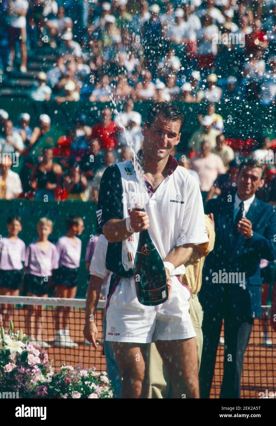Joueur tchèque de tennis Karel Novacek, Hambourg, Allemagne années 1990 Banque D'Images