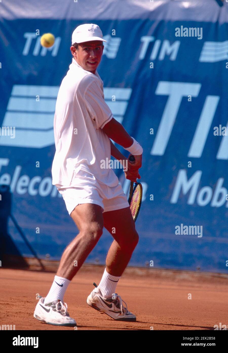 Joueur slovaque de tennis Dominik Hrbaty, Rome International, Italie années 1990 Banque D'Images