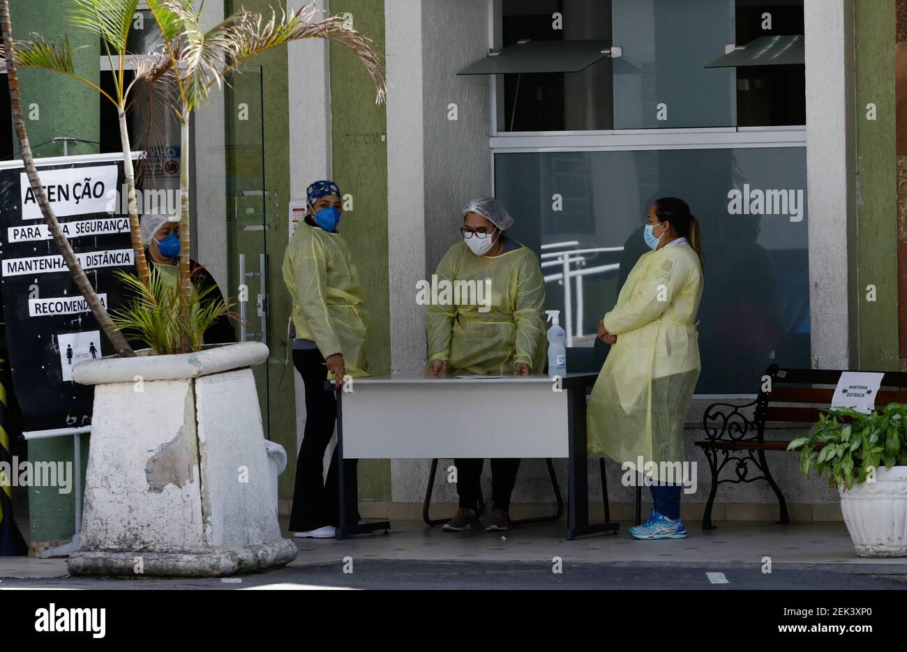 L'hôpital Sorocabano de Lapa sera l'un des 3 nouveaux hôpitaux que le maire Bruno Covas a annoncé ce jeudi 28 mai 2020, pour les soins de Covid-19 à Sao Paulo, au Brésil. Fermé depuis 2010, Sorocabano aura 60 lits d'infirmerie à partir de juin 2020. (Photo: Aloisio Mauricio/Fotoarena/Sipa USA) Banque D'Images
