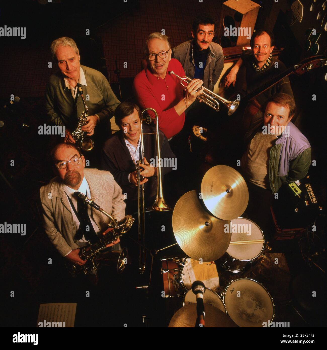 Humphrey Lyttelton Jazz Band 1985 Banque D'Images