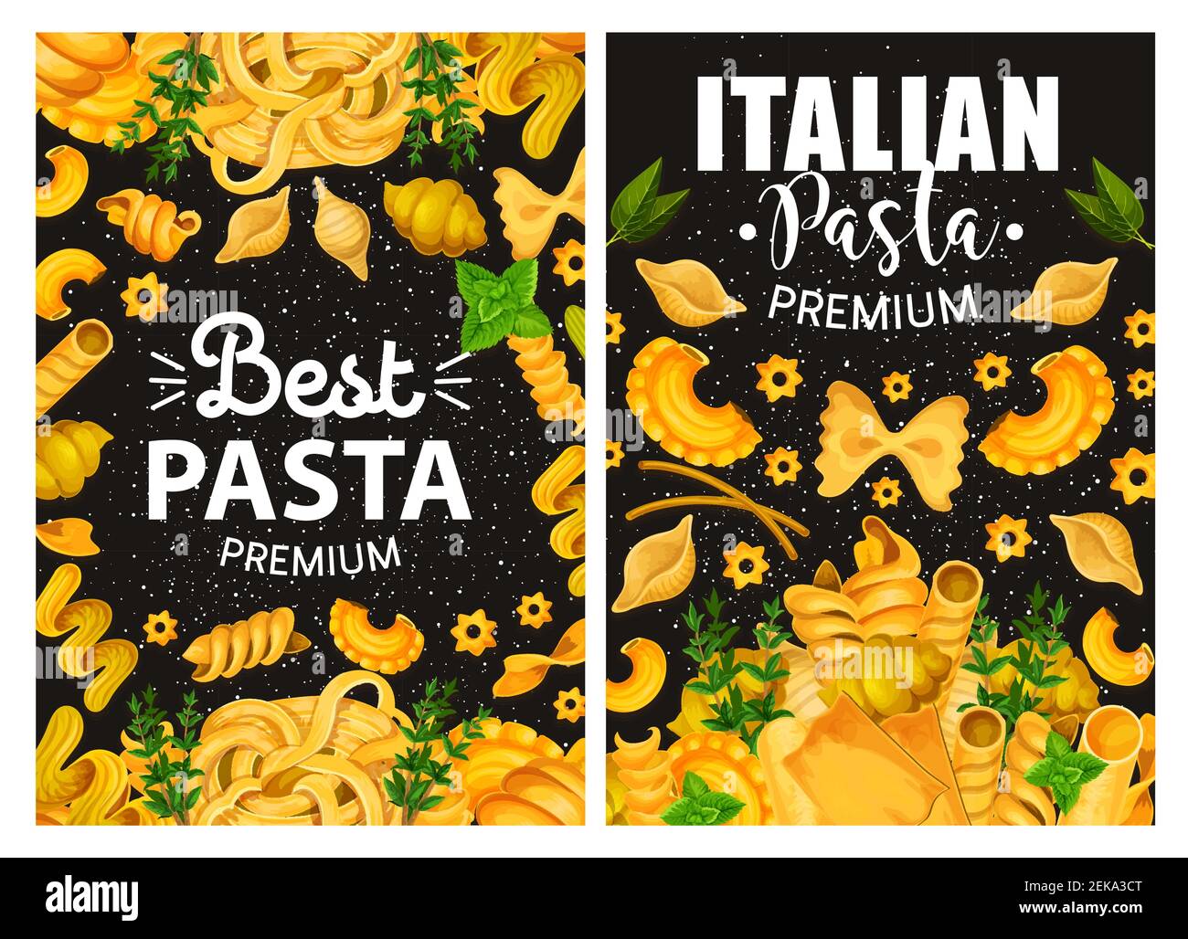 Le menu du restaurant de pâtes de cuisine italienne est couvert. Vector