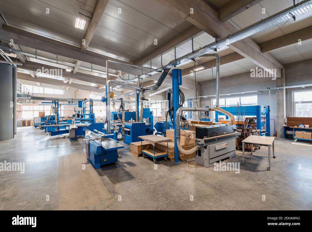 Fabrication de machines dans les salles de production de l'industrie Banque D'Images