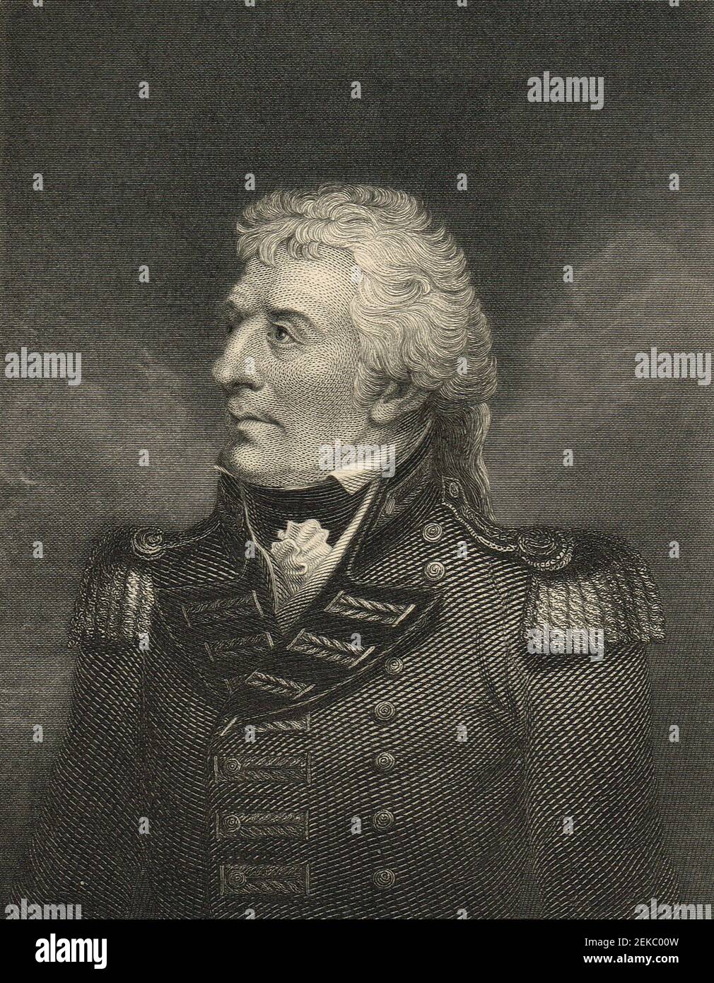 Gerard Lake, 1er Viscount Lake, (27 juillet 1744 – 20 février 1808), était un général britannique. Il commanda les forces britanniques pendant la rébellion irlandaise de 1798, et servit plus tard comme commandant en chef de l'armée en Inde britannique. Banque D'Images