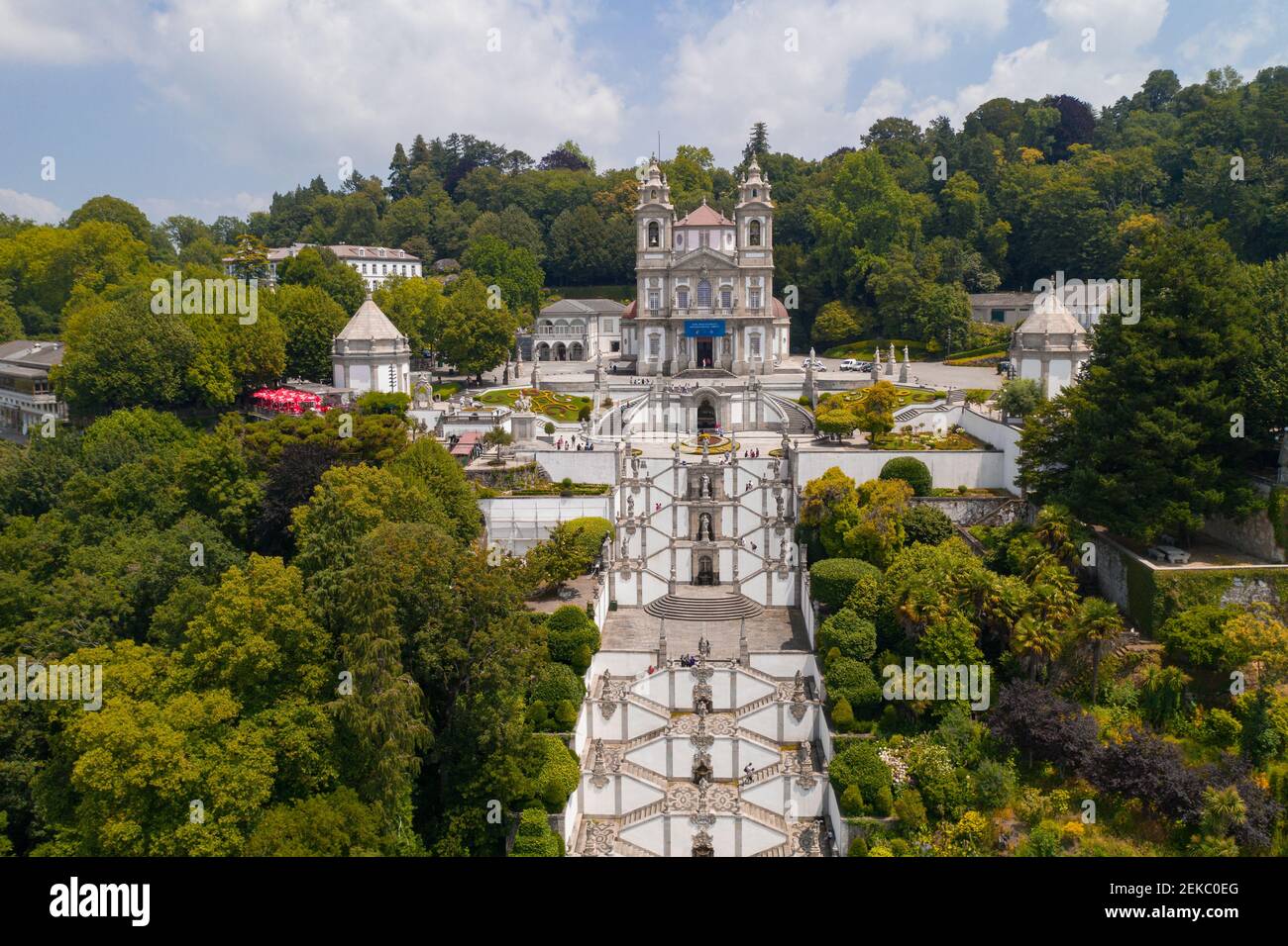 BOM Jesus Sanctuary vue aérienne de drone à Braga, Portugal Photo Stock -  Alamy