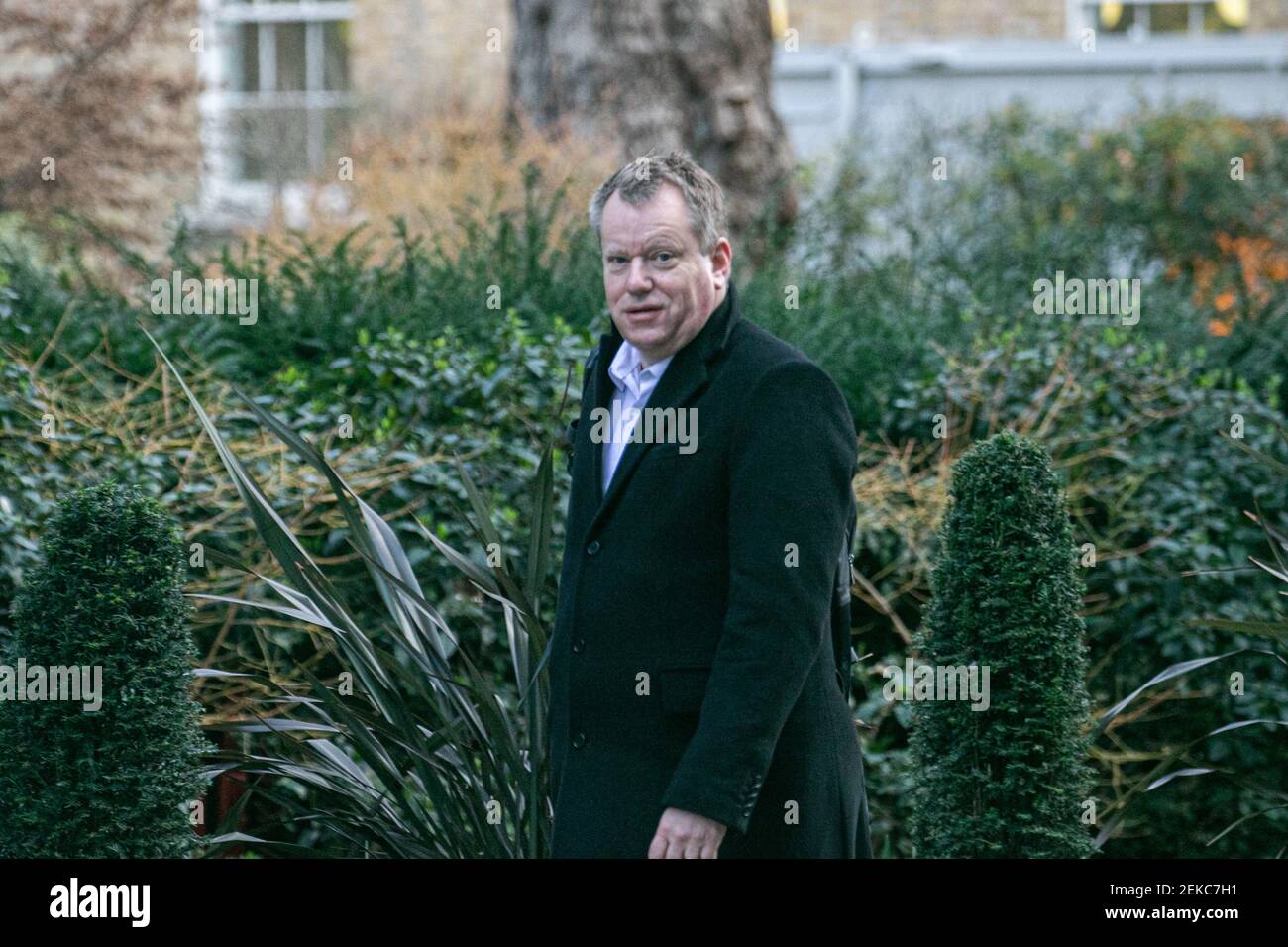 WESTMINSTER LONDRES, ROYAUME-UNI 23 FÉVRIER 2021. David Frost ancien négociateur en chef pour la sortie de l'Union européenne, arrivant à Downing Street Londres. David Frost se joindra au cabinet de Boris Johnson en tant que ministre et sera le représentant de Londres au sein du Conseil de partenariat entre le Royaume-Uni et l’UE Credit amer ghazzal/Alay Live News Banque D'Images