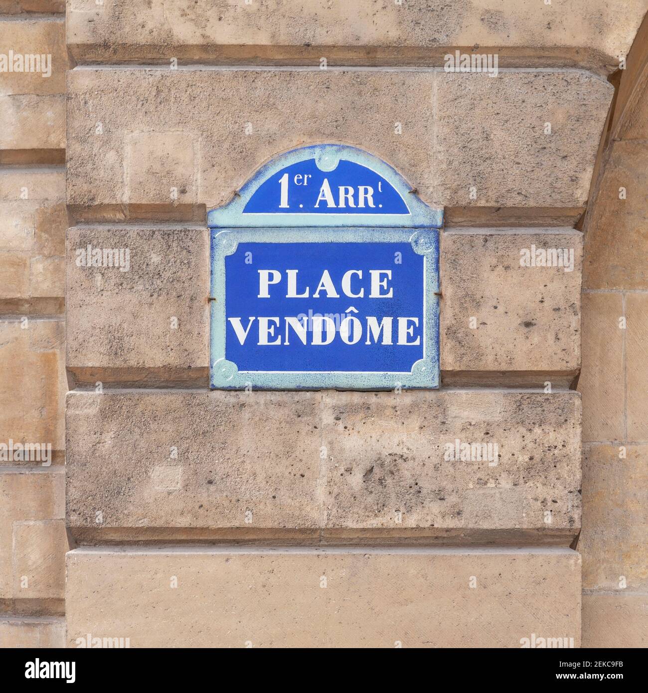 Panneau de signalisation bleu paris Banque de photographies et d’images ...