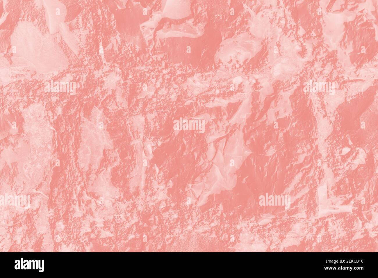 Tendance de couleur de 2021 ans de corail brûlé, fond de mur en grès Banque D'Images