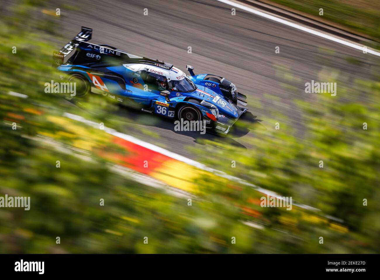 36 LAURENT Thomas (fra), NEGRAO Andre (BRA), RAGUES Pierre (fra), Signatech Alpine Elf, Alpine A470 - Gibson, action pendant les 2020 6 heures de Spa-Francorchamps, 6ème tour de la saison 2019-2020 du Championnat du monde d'endurance de la FIA sur le circuit de Spa-Francorchamps du 13 au 25 août à Francorchamps, Belgique - photo Antonin Vincent / DPPI Banque D'Images