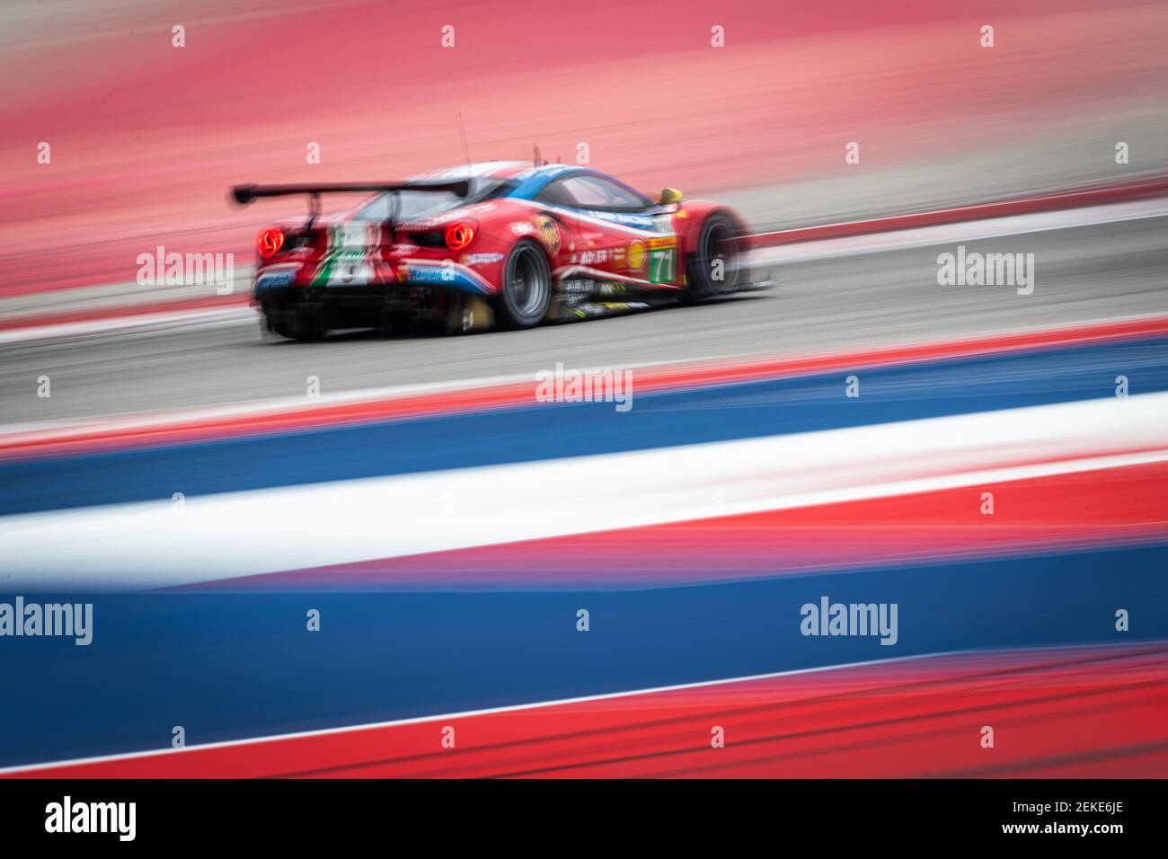 71 RIGON Davide (ita), MOLINA Miguel (esp), Ferrari 488 GTE EVO équipe AF Corse, action pendant le Lone Star le Mans 2020, 6 heures de circuit of the Americas, cinquième tour de la saison 2020 du Championnat du monde d'endurance FIA du 21 au 23 février à Austin, Etats-Unis - photo Antonin Vincent / DPPI Banque D'Images