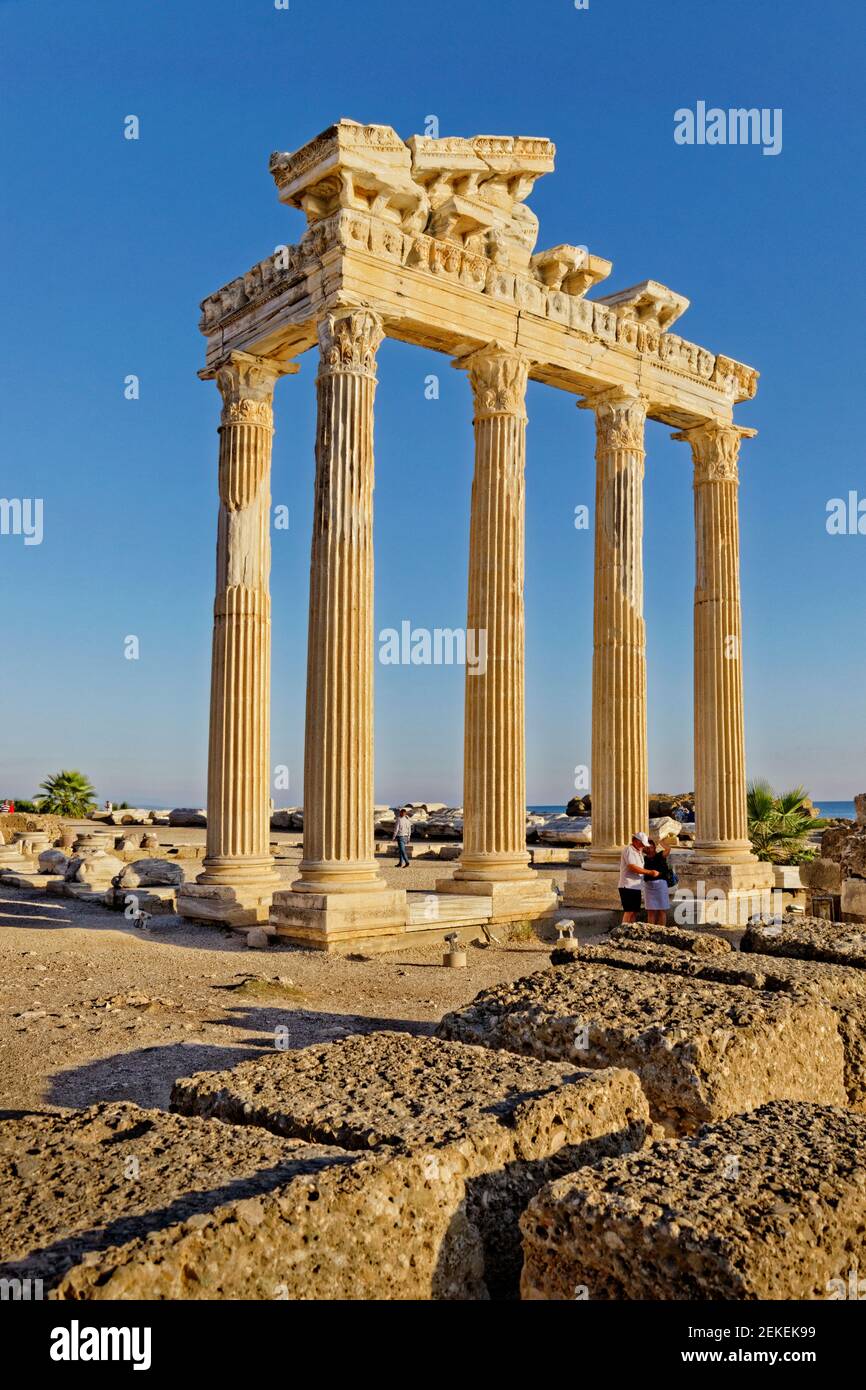 Temple d'Apollon à côté, province d'Antalya, Turquie. Banque D'Images