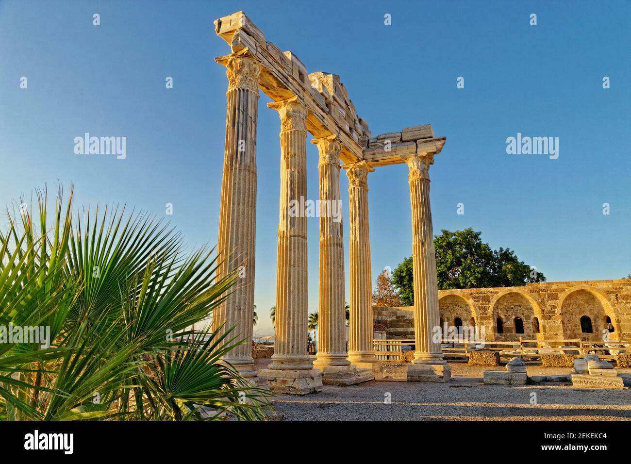 Temple d'Apollon à côté, province d'Antalya, Turquie. Banque D'Images