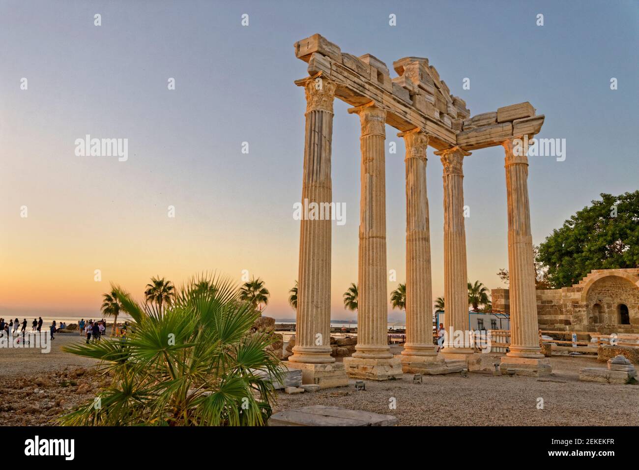 Temple d'Apollon à côté, province d'Antalya, Turquie. Banque D'Images