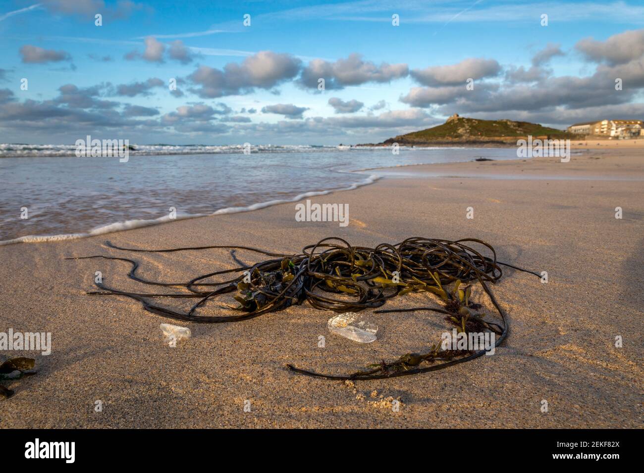 St Ives ; Plage de Porthmeor ; Cornwall ; Royaume-Uni Banque D'Images