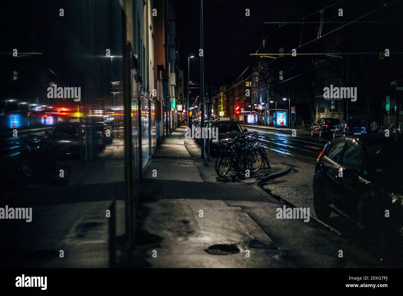 Lumières colorées au gemrnay de cologne Banque D'Images