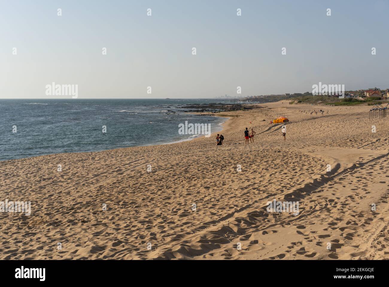 Vila cha Beach par une journée ensoleillée, au Portugal Banque D'Images