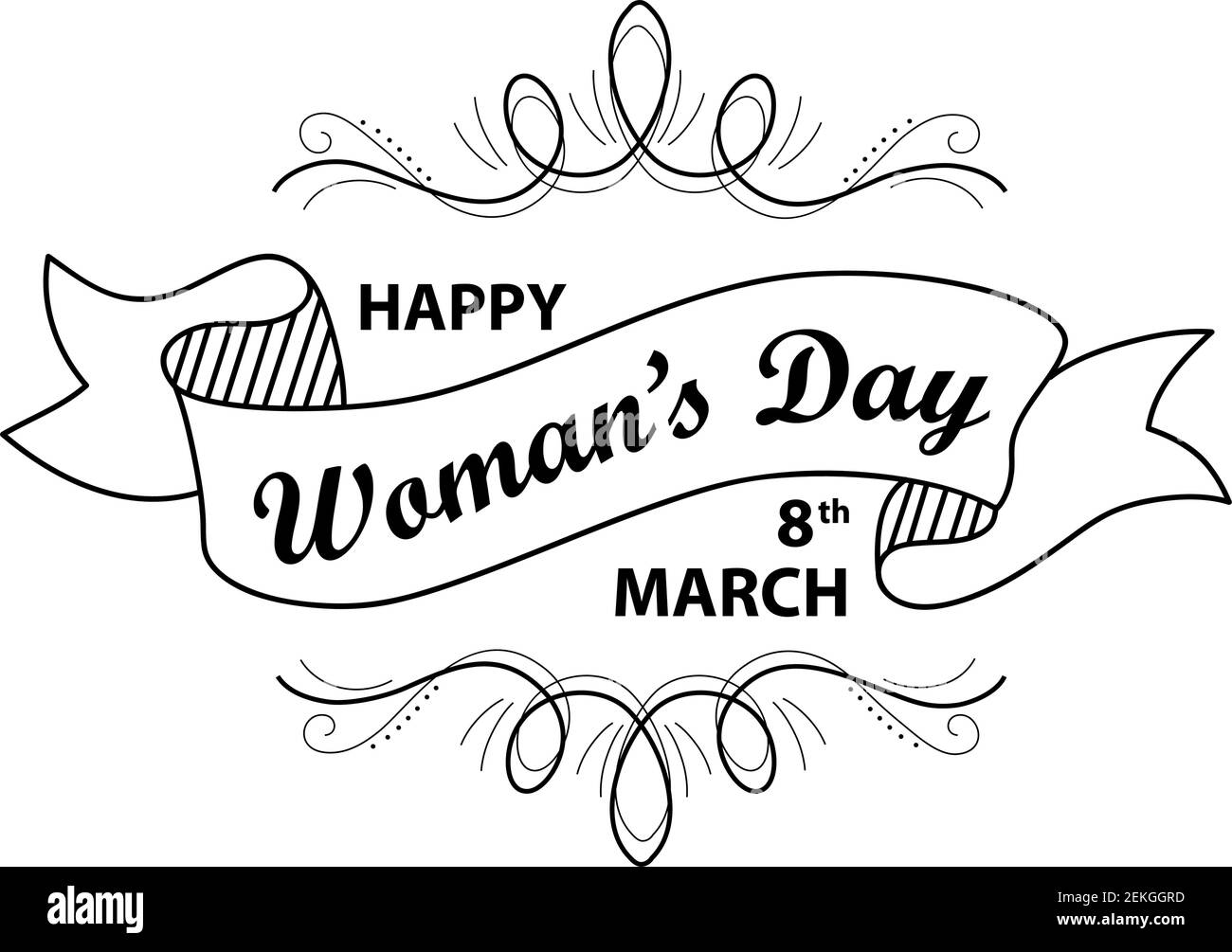 thème de la journée des femmes Illustration de Vecteur