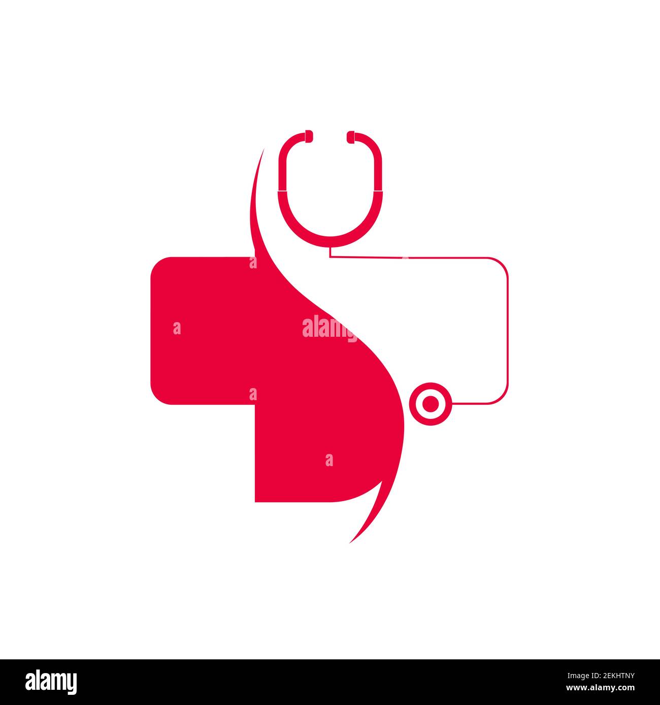 Médecin plus aide cros stéthoscope logo médical et symboles. Illustration de Vecteur