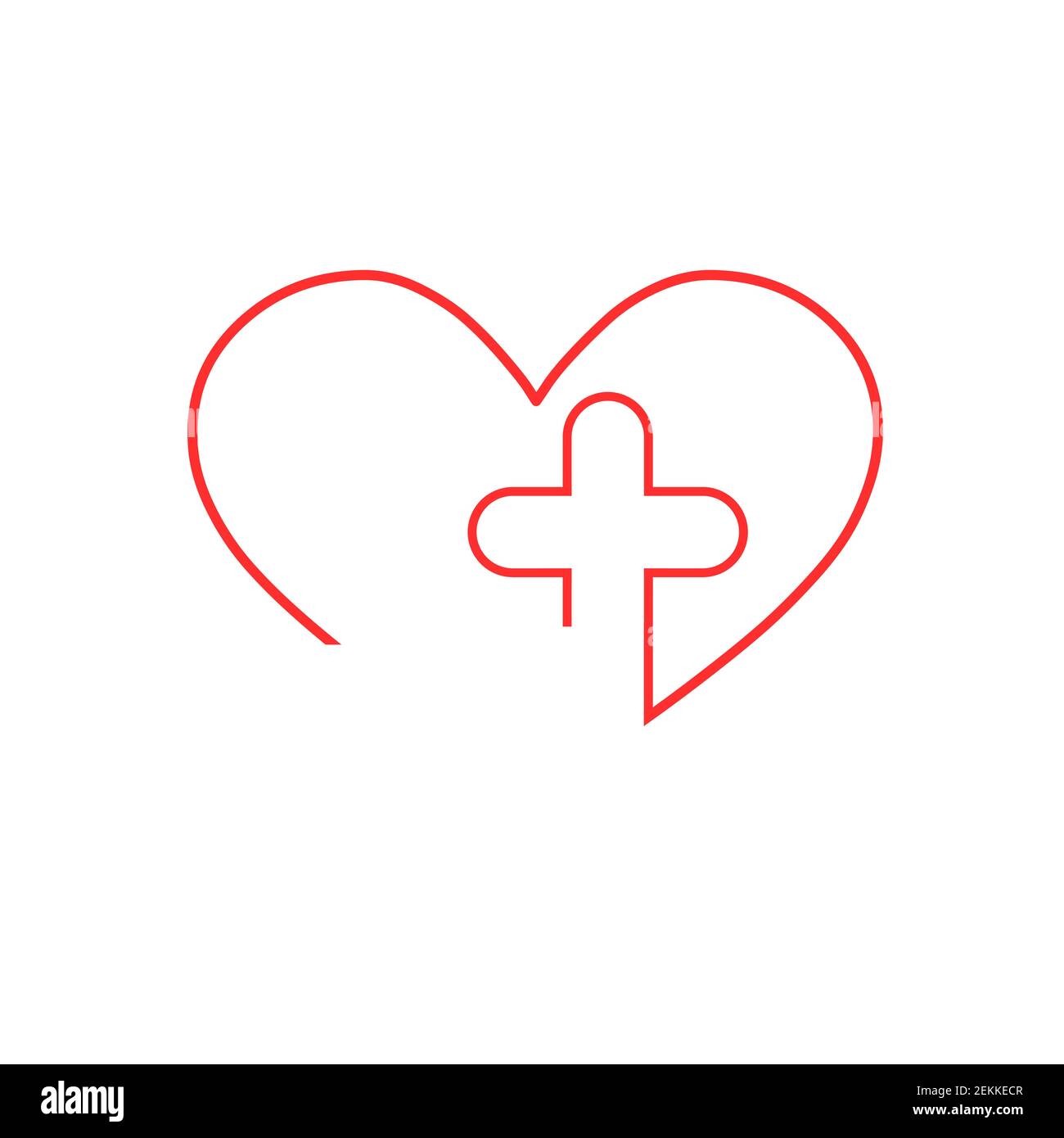 Médecin plus aider les soins médicaux logo et symblos de soins de santé. Illustration de Vecteur