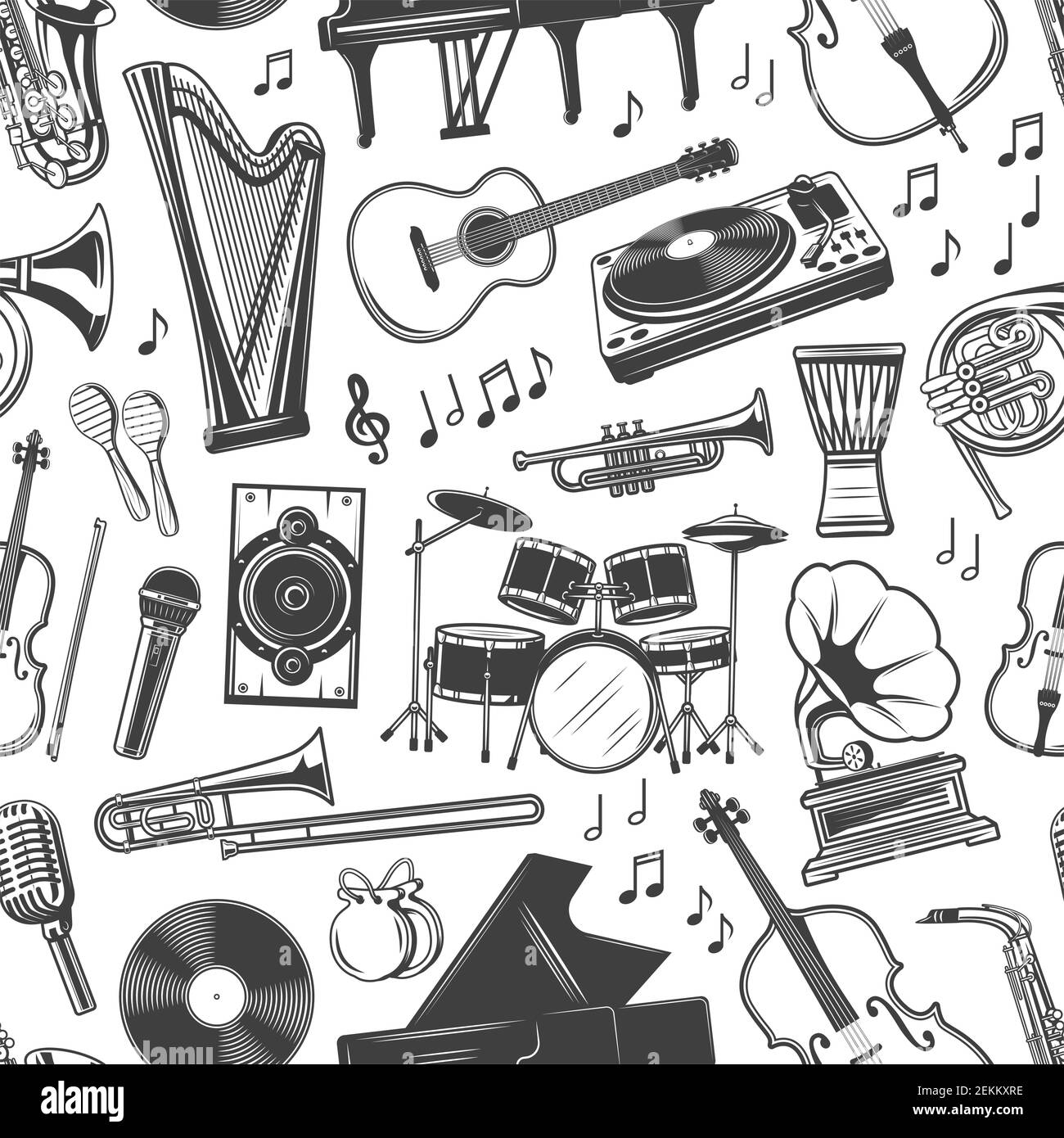 Lot 4 Broches Métal Instruments De Musique - Guitare, Saxophone, Trompette, Doré, 4.4x1.7 Cm, Pour Cadeau Musicien