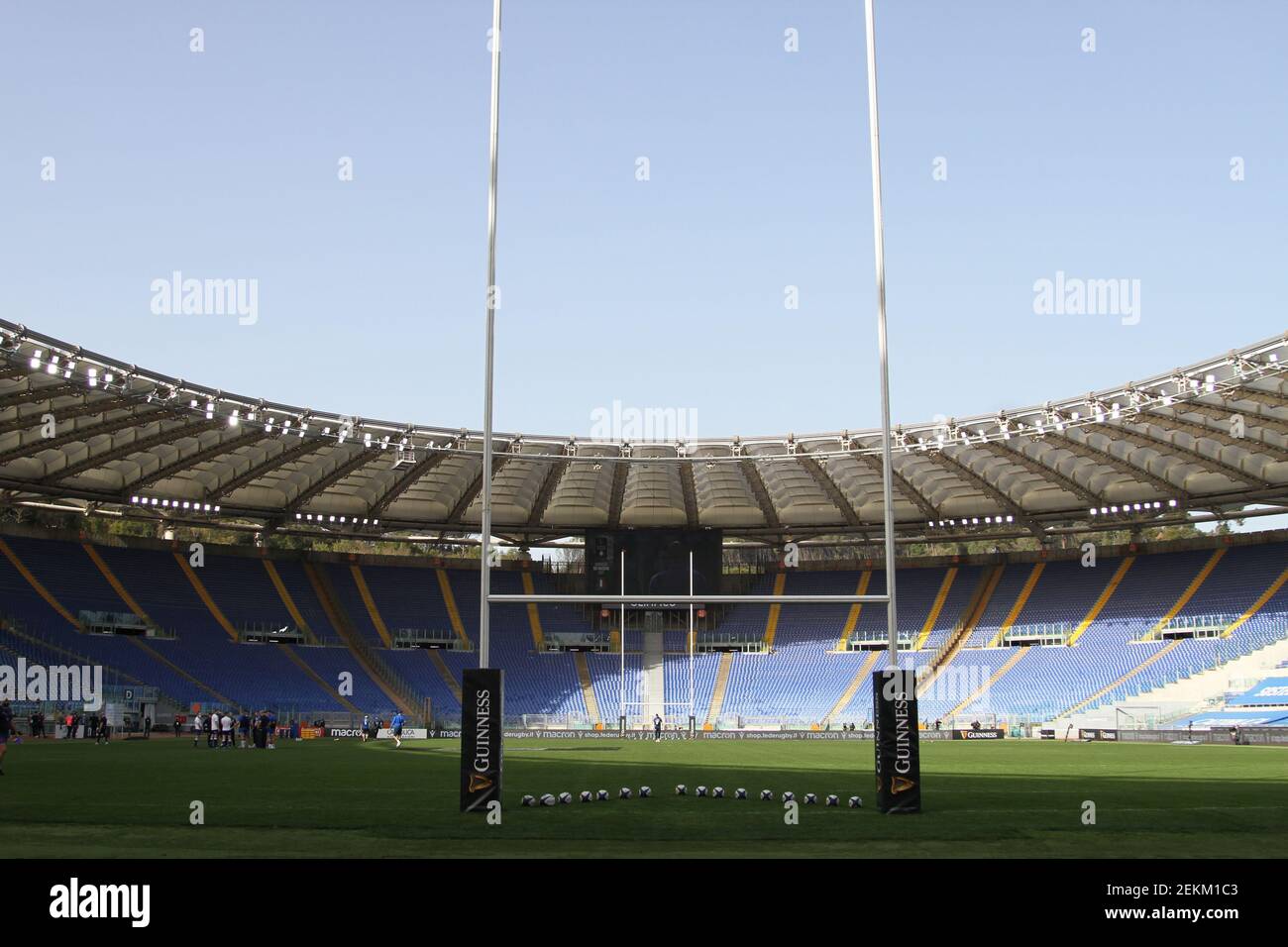 Stadio Olimpico de Rome pendant le match de rugby de championnat des six Nations 2021, ItalyV France le 6 janvier 2021 au Stadio Olimpico à Rome, Italie - Pho Banque D'Images