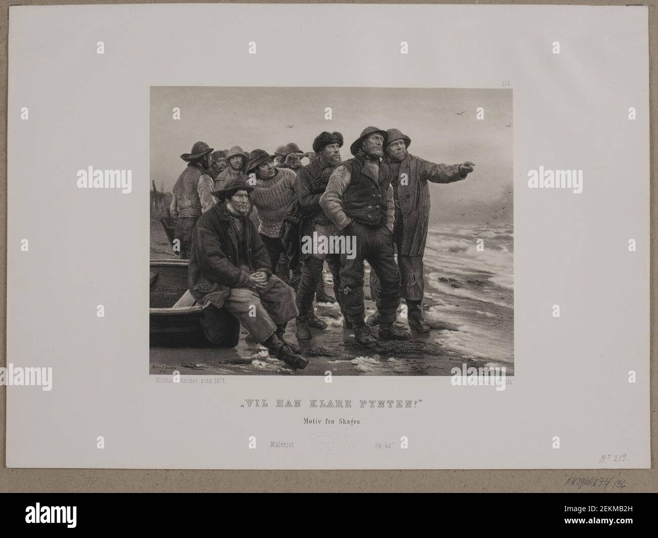 Adolph Kittendorff (1820-1902); Michael Ancher (1849-1927), il s'occupera de la décoration ?, 1880? Banque D'Images