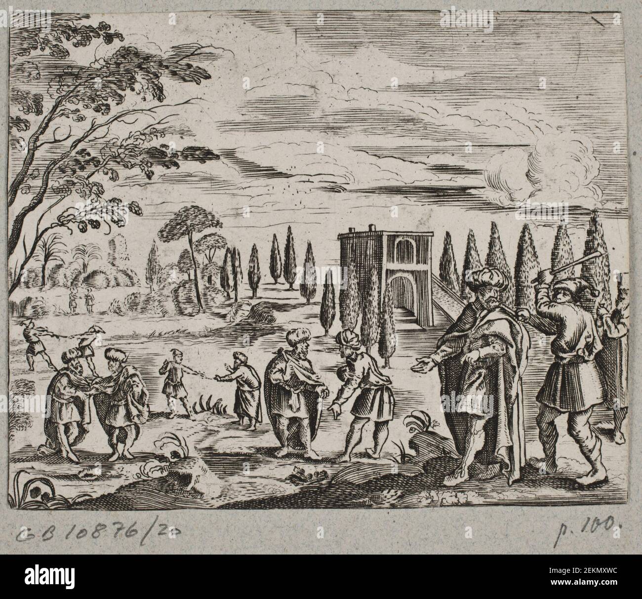 J. Muller (1700-1700), Illustration jusqu'à Adam Olearius, 'perse Rosenthal d'un poète significatif Schich Saadi [...]', Schleswig 1660, 1660 Banque D'Images
