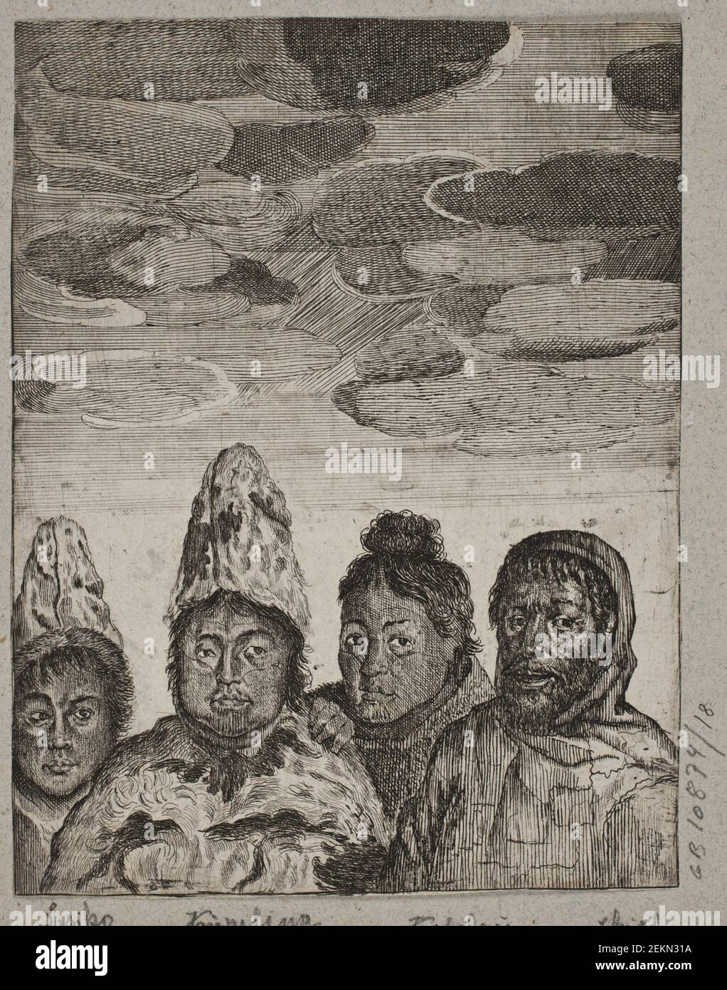 Inconnu (-), Inuit du feu, 1656 Banque D'Images