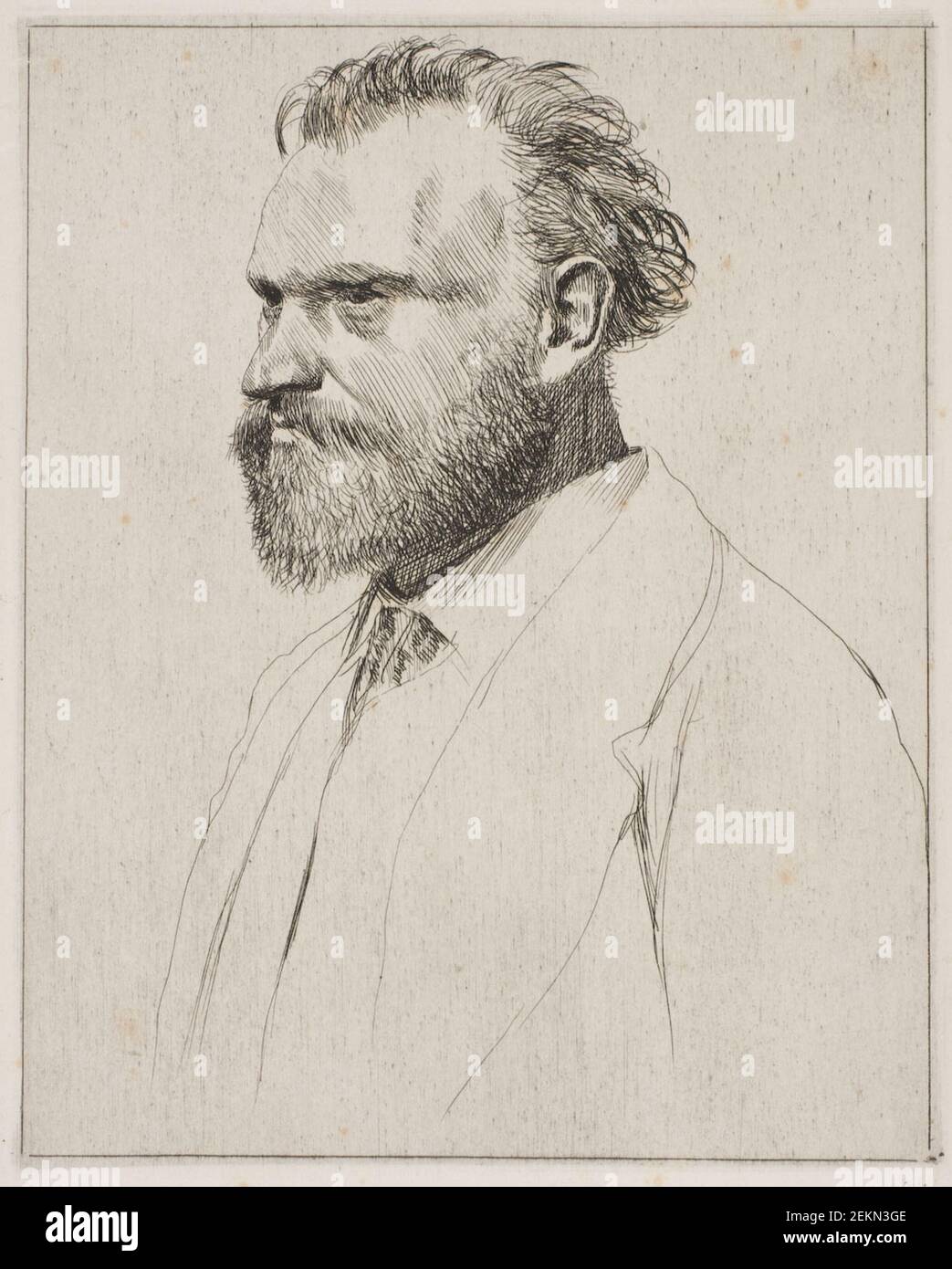 Edgar Degas (1834-1917), Edouard Manet, Buste, 3/4 Mod Left, vers 1861 Banque D'Images