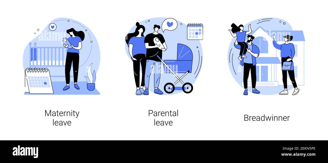 Prise en charge des enfants et de la famille résumé concept illustrations vectorielles. Illustration de Vecteur