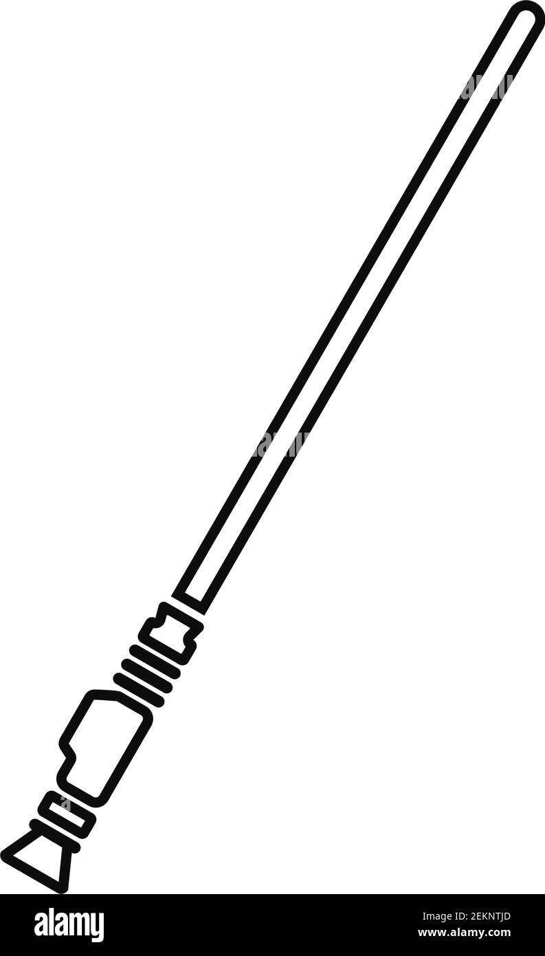 Arme sabre laser dans le contour vectoriel Illustration de Vecteur