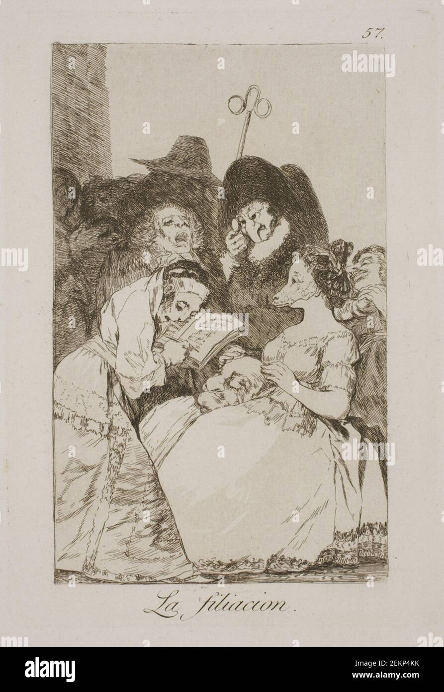 Francisco de Goya (1746-1828), StamTraeet, 1797-1798 Banque D'Images
