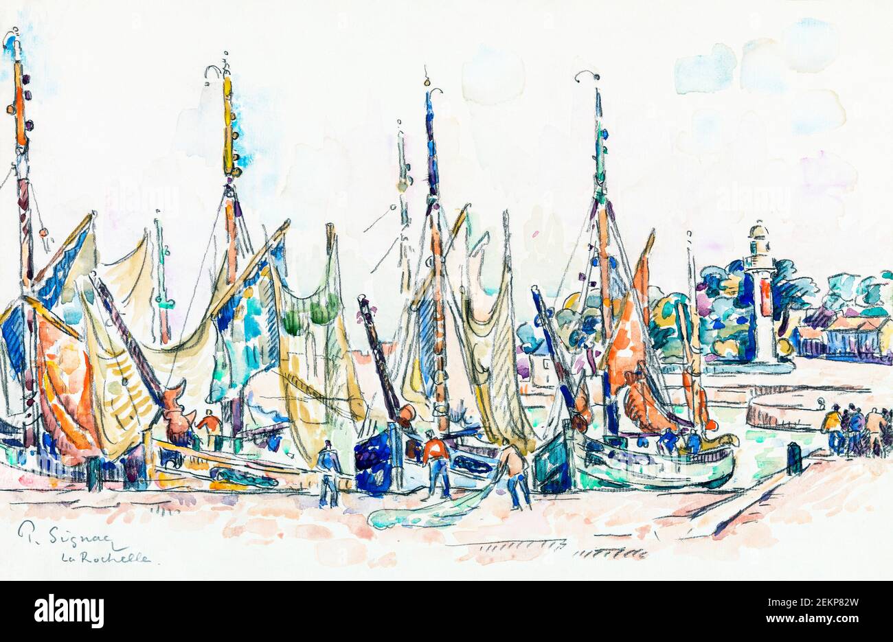 La Rochelle par Paul Signac Banque D'Images