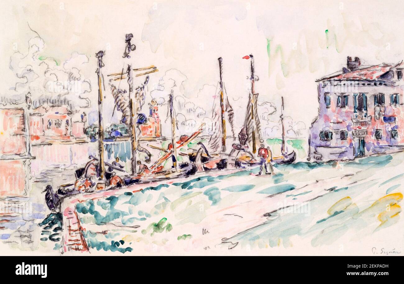 Venise par Paul Signac Banque D'Images