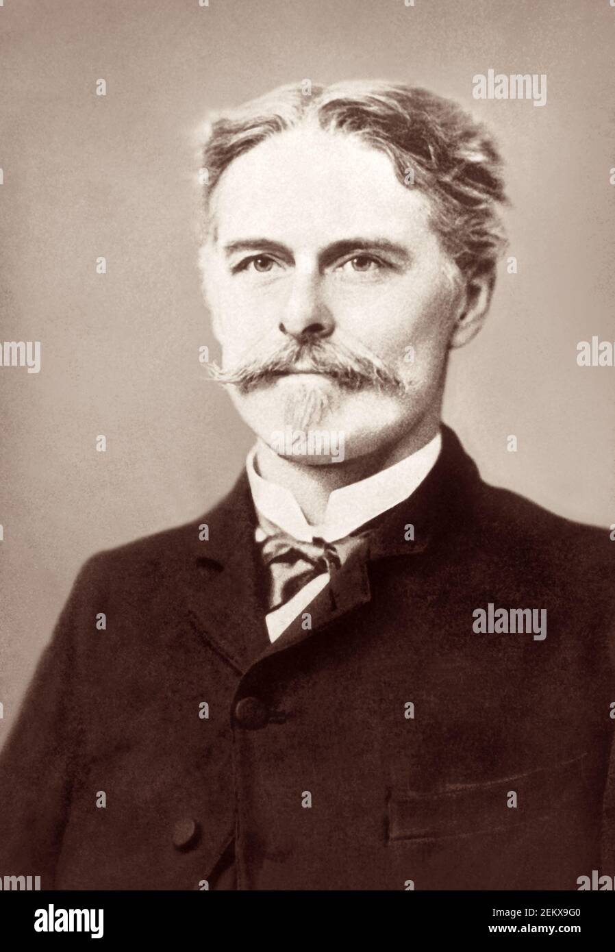 Edward Drinker Cope (1840–1897), paléontologue, zoologiste et herpétologue américain. On se souvient peut-être mieux de COPE pour une querelle personnelle avec le paléontologue Othniel Charles Marsh qui a mené à une période de concours intense de découverte de fossiles, maintenant connu sous le nom de guerres des os. Banque D'Images