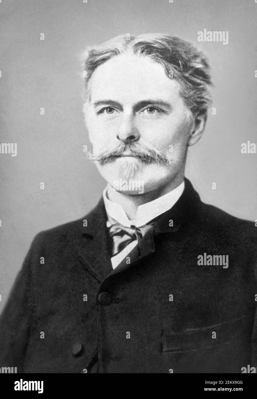 Edward Drinker Cope (1840–1897), paléontologue, zoologiste et herpétologue américain. On se souvient peut-être mieux de COPE pour une querelle personnelle avec le paléontologue Othniel Charles Marsh qui a mené à une période de concours intense de découverte de fossiles, maintenant connu sous le nom de guerres des os. Banque D'Images