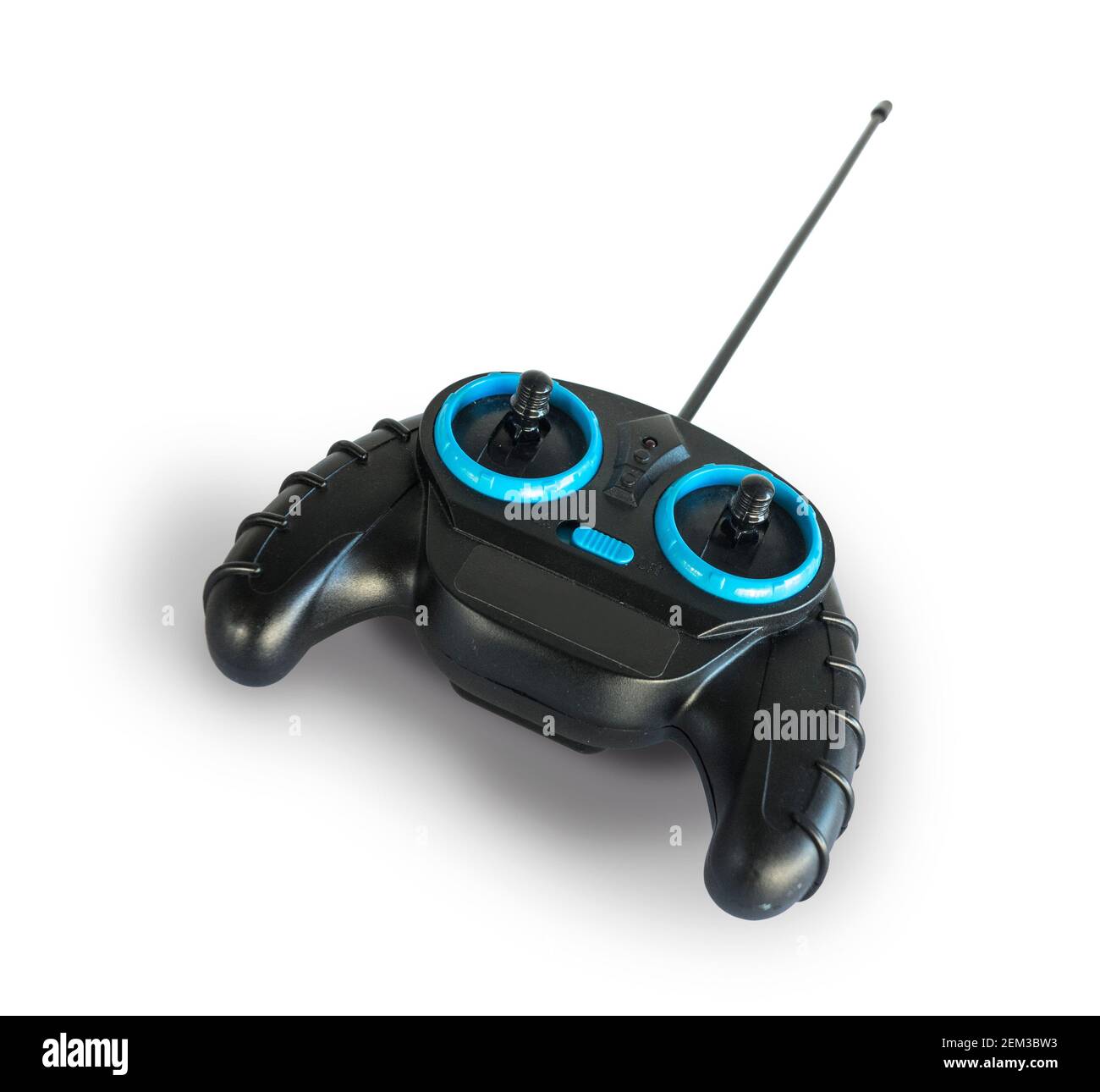 Télécommande de jouet isolée sur fond blanc Banque D'Images